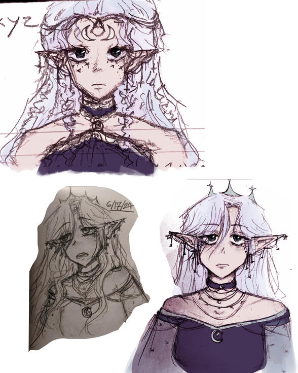 Lucine Concept Sketches (OC)