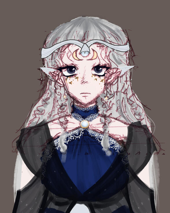 Lucine Reference Sketch (OC)